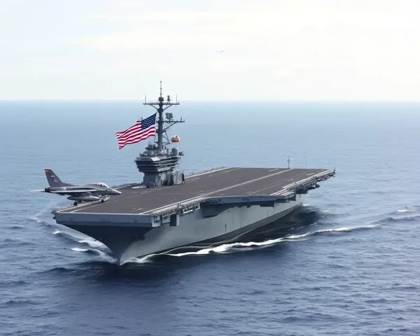 Harry Truman Aircraft Carrier Sails Through Open Ocean Waves