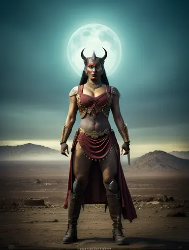 Hauntingly Beautiful Bhadrakali Goddess of Time and Destruction