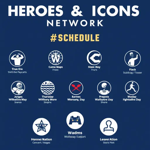 Heroes and Icons Network Schedule Released Now