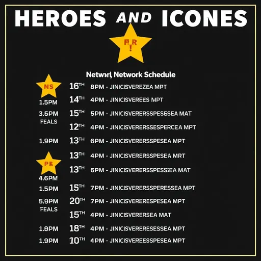 Heroes and Icons Network Schedule Revealed Today