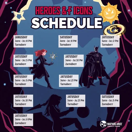 Heroes and Icons Schedule Announced with Great Fanfare