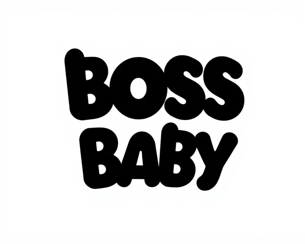 High-Contrast Pop-Art Inspired Boss Baby Logo with Bold Graphic Design