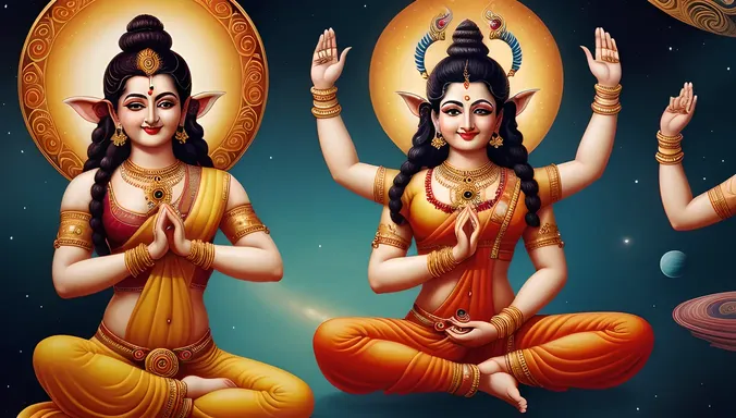 High Definition Nataraja Wallpaper with Lord Shiva's Cosmic Dance and Four Vedas