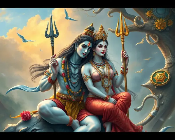 High Definition Shiv Parvati Love Images Wallpapers