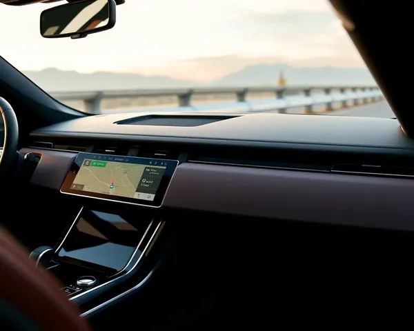 High-Quality Dashboard Display on Range Rover Velar Wallpaper