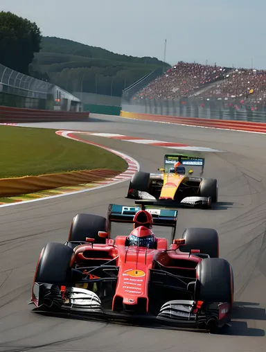 High-Speed Formula 1 Photo with Thrilling Action Shot