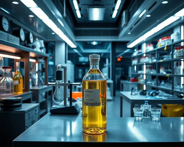High-Tech Lab with Neopitol Oil Vial