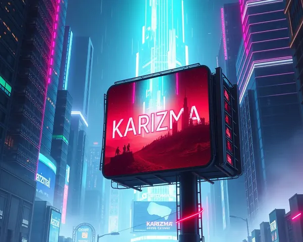 High-Tech Neon Cityscape Karizma Album Cover Art Background HD