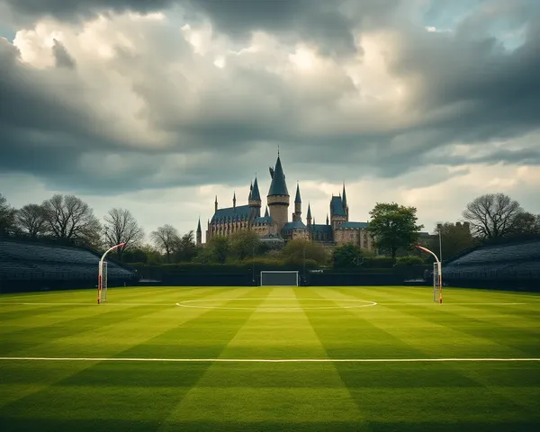 Hogwarts Quidditch Pitch Empty and Quiet 4K Wallpaper