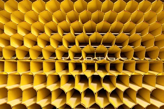 Honeycomb Pattern in Yellow Yellow Yellow