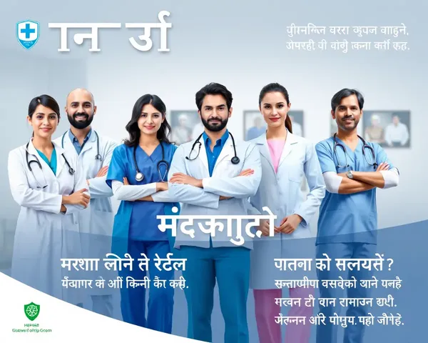 Hospital Staff Qualifications Design in Hindi