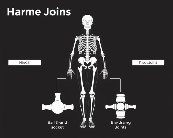 Human Joints Diagram with Hinge, Ball-and-Socket, and Pivot