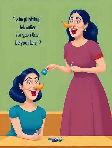 Humorous Bhabhi Pic: Playful Pranks with Sister-in-Law