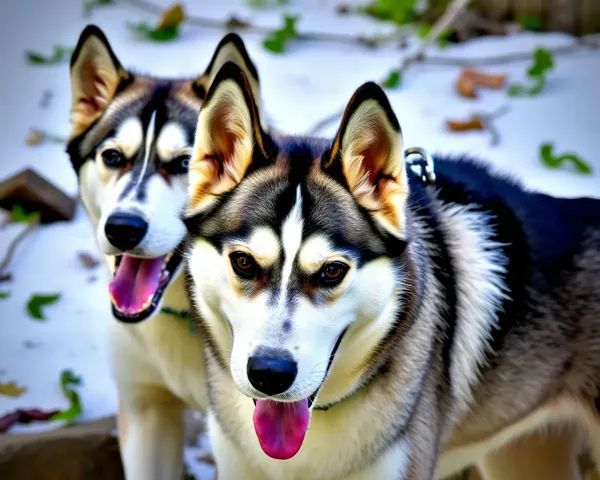 Husky Images Captivate with Their Unique Facial Expressions