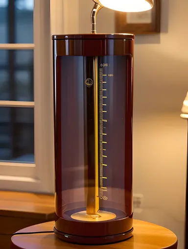 Hygrometer in Cozy Reading Nook with Soft Focus