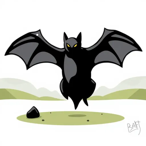 Icon Bat: Nocturnal Flying Mammal with Sonar Capabilities