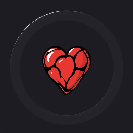 Icon for Heart Symbolizes Love and Affection