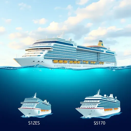 Iconic Comparison of the Seas' Size and Proportions