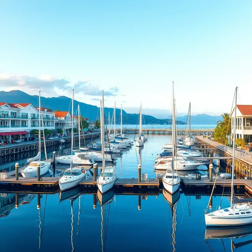 Iconic Marina Village Landmark in Coastal Area