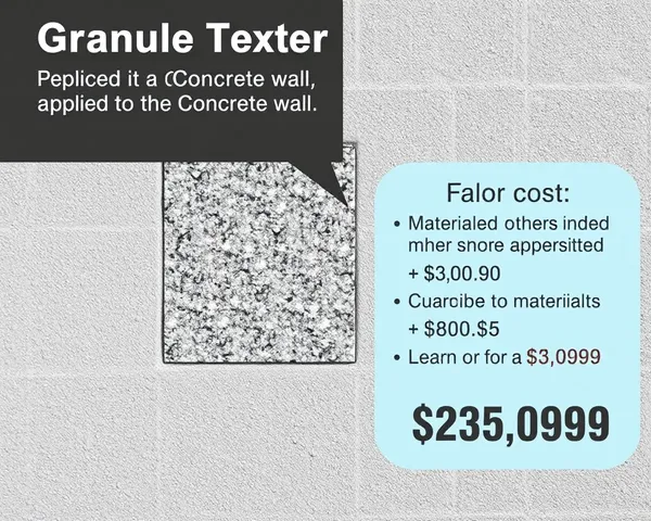 Illustration of Granule Texture on Concrete Wall