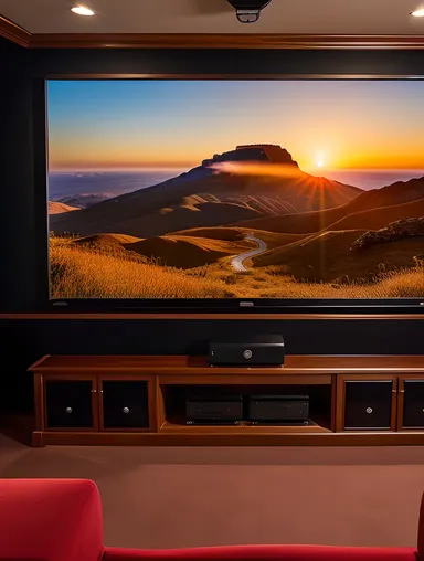 Immersive 4K Movie Trailer on Home Theater xx emage Screen