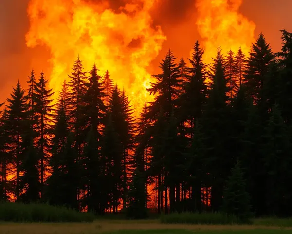 Inferno Engulfs Dense Forest in Blazing Blaze PNG Flames