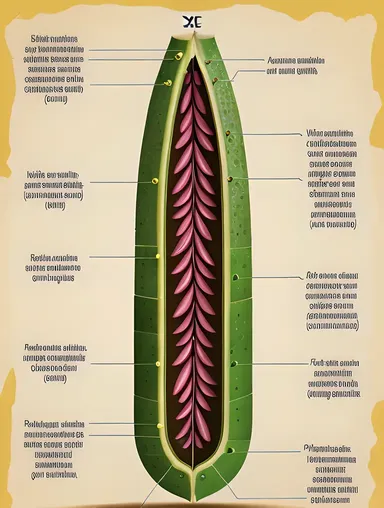 Internal Structure of Dicot Stem with Xylem and Phloem