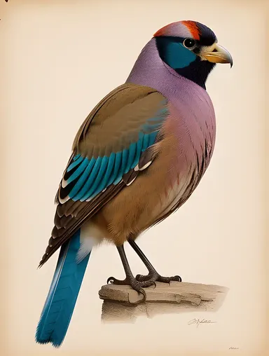 Intricate Aseel Plumage with Subtle Gradient Effect.