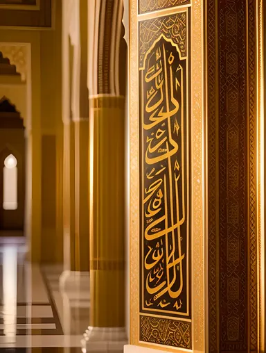 Intricate Calligraphy Adorns Masjid Nabawi Walls