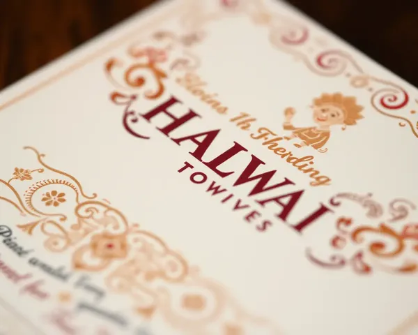 Intricate Design on Halwai's Visiting Card Showcases Artistry