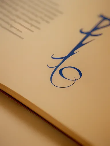 Intricate Granth Book Calligraphy and Illustrations