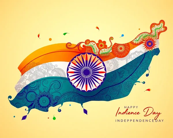 Intricate Indian Tricolor Design on August 15th