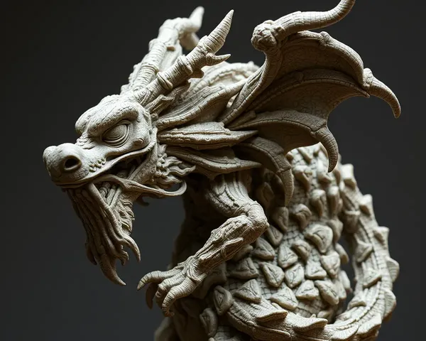Intricate Kular Inspired Mythical Creature Sculpture