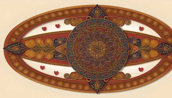 Intricate Mandala Design Inspired by Kamdev Mythology