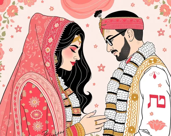 Intricate Shiv Vivah Ceremony Illustration