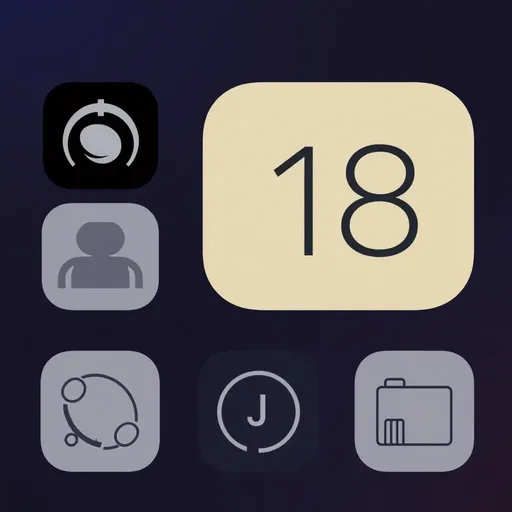 Ios 18 Dark Icons for Mobile Devices