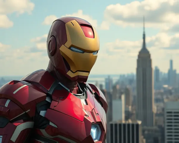 Iron Man Suit 4K Wallpaper New York City