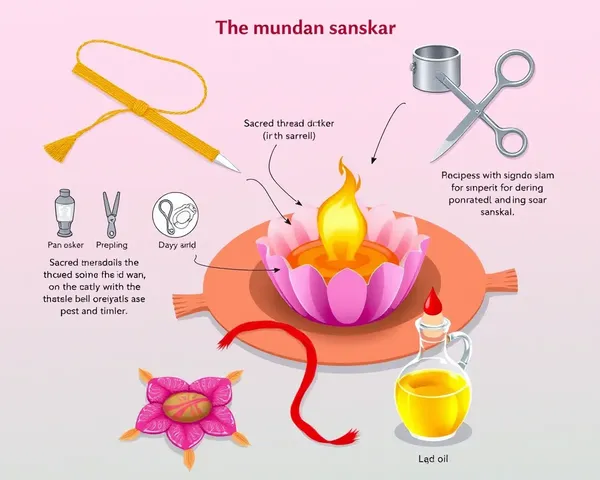 Items Used in Mundan Sanskar Ritual Illustrated