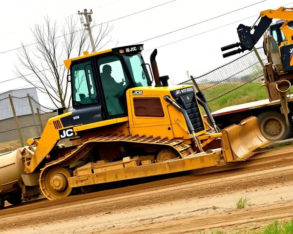 JCB Crawler Dozer Grading Road with Power and Precision