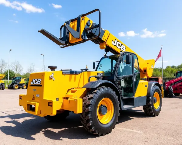 JCB Telescopic Handler's Long Boom and Attachments in HD