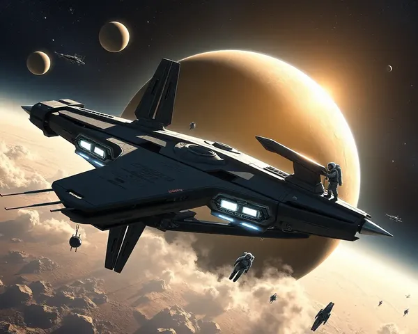 Jadi Buti Png Futuristic Space Station Orbiting Distant Planet Scene
