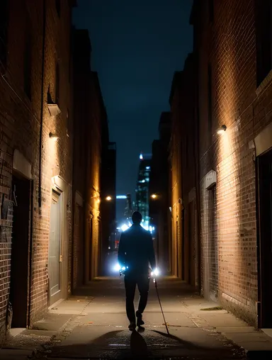 Jayasurya Illuminates Dark City Alleys with Flashlight