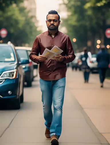 Jayasurya Navigates Busy City Streets with Map
