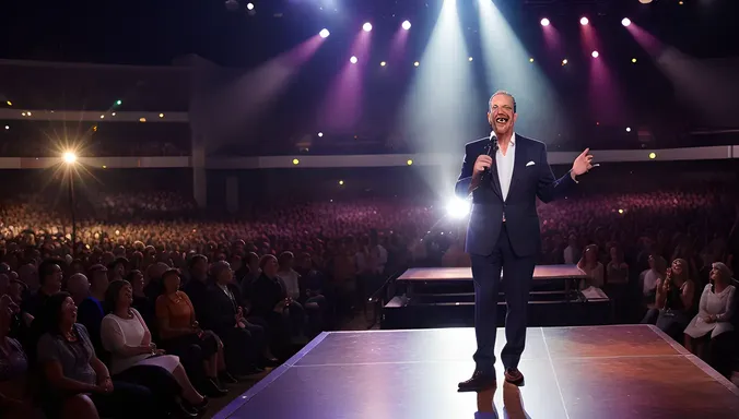 Jerry's Stage Presence: Comedy and Laughter Ensue