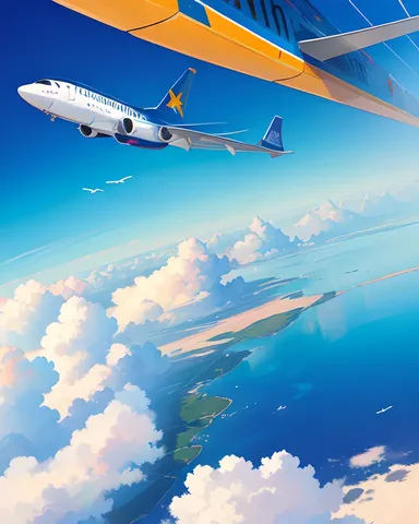 Jetstar Aircraft Soars Through Clear Blue Sky