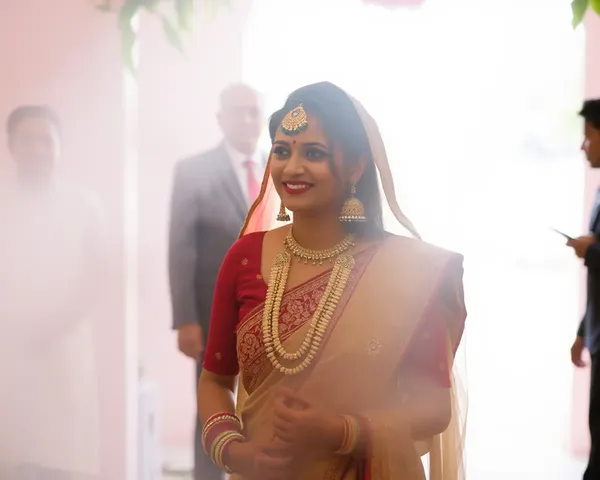 Jhumka-Adorned Bride in Ethereal Light