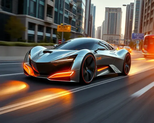 Jodavi's Futuristic Vehicle with Glowing Headlights in High-Res PNG