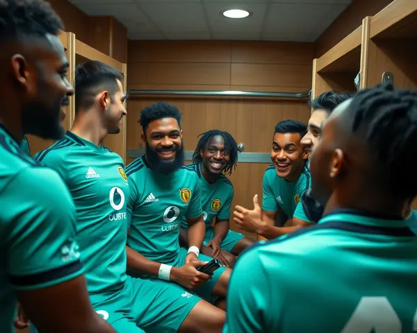 Jofra Archer with Teammates in Dressing Room