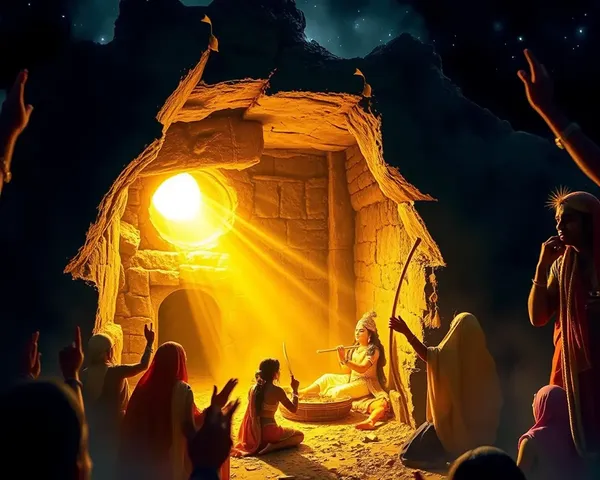 Joyful Krishna Birthplace in Vasudeva's Prison Cell
