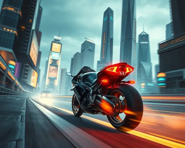 KTR Racing Through Futuristic City